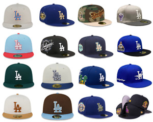 NEW Los Angeles Dodgers Fashion Baseball Cap 59FIFTY Hat 5950 Unisex Fitted Hat