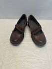 Clarks Size 9.5 M Mary Janes Brown women shoes Leather upper 62786