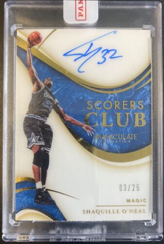 New Listing2019-20 Immaculate Scorers Club Shaquille O'Neal HOF Signed AUTO #’d /25 Magic