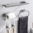 Bathroom Accessories Set Wall-mounted Towel Bar Toilet Paper Rack Stainless