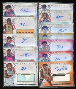 LOT 42X 2022-23 Topps Inception OTE Overtime Elite Auto Prime Patch Rookie #/D