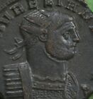 Roman Imperial ae21 Bronze Antoninianus Coin of Aurelian JUPITER & GLOBE
