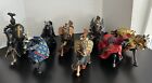 Lot Of 8 Medieval Horses Schleich Poyo Plastoy