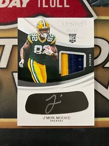 New Listing2018 Panini Immaculate Football #EB-JM J'Mon Moore RPA 05/99 Auto RC Patch (DK)