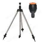 360° Rotating Sprinkler w/Tripod Automatic Watering Nozzle for Lawn Garden Yard