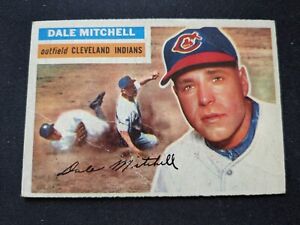 1956 Topps Baseball Card # 268 Dale Mitchell - Cleveland Indians (VG)