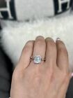 14K White Gold 0.90 Ct Certified Lab Created Emerald Cut Diamond Engagement Ring