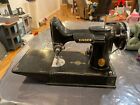 Vtg 1941 Singer Featherweight 221 Black Sewing Machine Only UN Tested. No Cord
