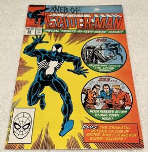 WEB OF SPIDER-MAN #35 black suit  2/1988 Copper Age MARVEL COMICS