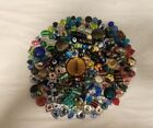 Mixed Lot 166 Loose VTG Art Glass Crystal Foil Lampwork Beads Multi Colored