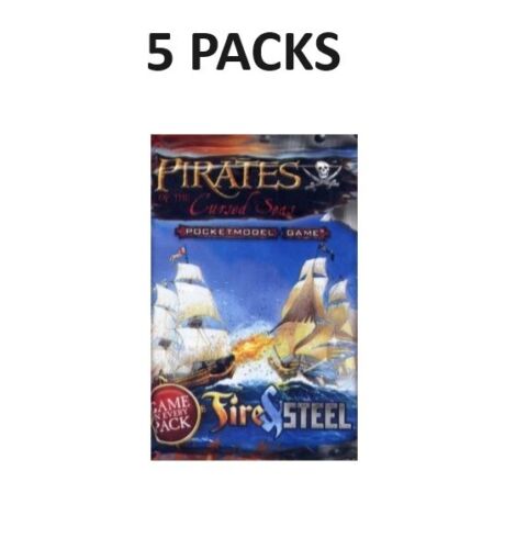WizKids Pirates CSG Pirates of the Cursed Seas Fire & Steel Pack NEW LOT OF 5