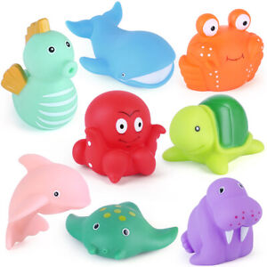 Animal Bath Toys for Infants Toddlers No Hole Mold Free Kids Baby Bath Tub Toys