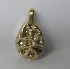 *** 14K SOLID GOLD NUGGET PENDANT 5.7 GRAMS******