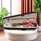 Pink 4/4 Full Size Acoustic Violin Set With Case Bow Rosin, Beginner Violin Set