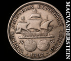 New Listing1892 Columbian Expo Commemorative Half Dollar - Scarce  Better Date  #V1363