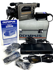 Olympus VX-802 8mm Movie Video Camcorder w/VF-BA82 AC Adapter Hub Tested Working