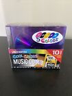 Memorex 10pk Cool Colors CD-R 40x 700 MB 80 Minute Recordable Blank CDs & Cases