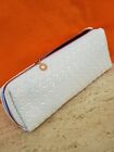 New ListingANASTASIA Beverly Hills Makeup Bag 3-D Pearly White Cosmetic Organizer Lrg Pouch