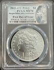 2021 CC MORGAN SILVER DOLLAR PCGS MS70 ANNIVERSARY LABEL FIRST DAY OF ISSUE RARE