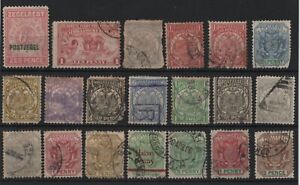 TRANSVAAL Stamps on a stockcard - Used
