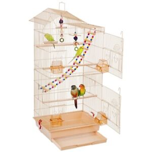 Roof Top Bird Cage Parrot Cage for Small Birds Parakeet Budgie Cockatiel, Used