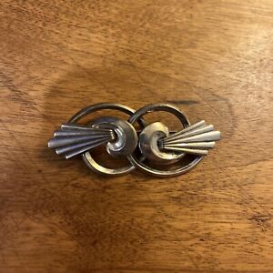 Nice Vtg Signed WRE Art Deco Sterling Silver  Pin Brooch