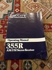 SCOTT 355 Stereo Receiver Operating Manual