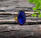 Cute Tanzanite 18k Gold Plated Sterling Silver Handmade Ring All Size