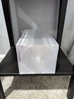 50 Slim 5.2mm Single CD Disc Storage Jewel Case Clear Cover Frost Clear Base