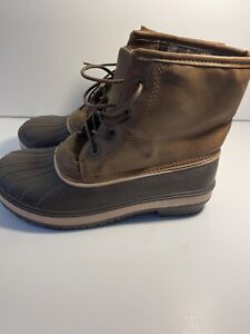 Blue Suede Shoes Duck Boots Women's Size 8 Brown/Tan Rubber Rain Boots NWOT