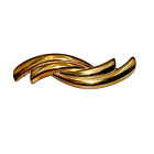 MONET Gold Tone Abstract VINTAGE Brooch Pin, Signed, Classic, Jewelry, Estate