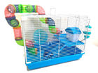 Blue 2-Levels Hamster Habitat Rodent Gerbil Mouse Mice Rats Animal Critter Cage