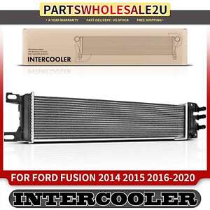 1x New Black Intercooler for Ford Fusion SE L4 1.5L Turbocharged Sedan 317-01092