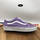 Vans Mens Old Skool Low Purple/True White Suede Skate Shoes Sneakers Size 8.5
