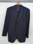 KITON Custom gray overcheck jacket - US 38 w/ working cuffs wool + cashmere EUC