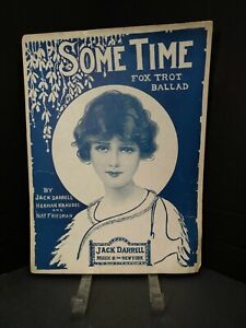 1920 Some Time Sheet Music Fox Trot Ballad Piano Antique Ephemera F1B