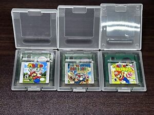 Lot of 3 Mario Gameboy Color Games: Super Mario Bros Deluxe, Tennis, and Golf