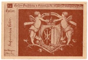 1920 Austria Notgeld St. Agatha 75 Heller Note (M288)