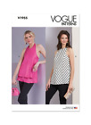 Vogue V1955 Sewing Pattern - Misses Tops - Size 8-16 or 18-26/Uncut