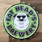 FAT HEAD’s Brewery BEER Bottle Cap Metal  Sign Round Bar Mancave Wall Decor
