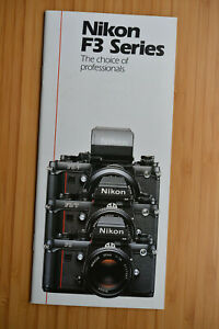 Nikon F3 Series The Choice Of Professionals Camera Brochure 