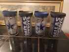 Lot Of 4 NFL Dallas Cowboys Double Wall Tervis Tumbler 16 Oz w/ Lid Made in USA