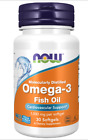 NOW Foods Omega-3 Fish Oil, 1000 mg, 30 Softgels