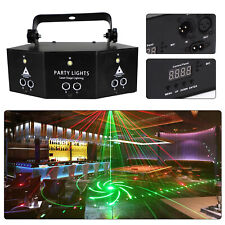 9-Lens Laser Projector LED RGB DMX Strobe Stage Light DJ Disco Party Lighting