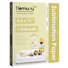Hemudu 110 Sheets Sublimation Paper 8.5x11 for Inkjet Heat Transfer Cotton Poly