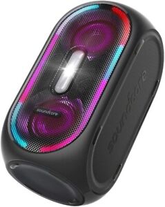 Soundcore Rave+ Portable Bluetooth Party Speaker Bass Sound Light | Refurbished