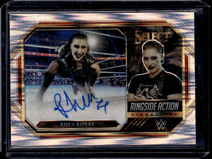 New Listing2023 Select WWE Ringside Action Signatures Prizms Flash #RA-RRP Rhea Ripley AUTO