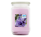 Mainstays Lilac Breeze Scented Large Glass Candle Jar Single-Wick 20 oz. , New