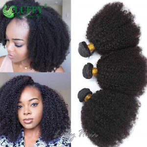 Mongolian Afro Kinky Curly Bundles Unprocessed Human Hair Weave for Black Women