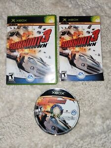 Burnout 3: Takedown (Microsoft Xbox, 2004) Complete Works Great